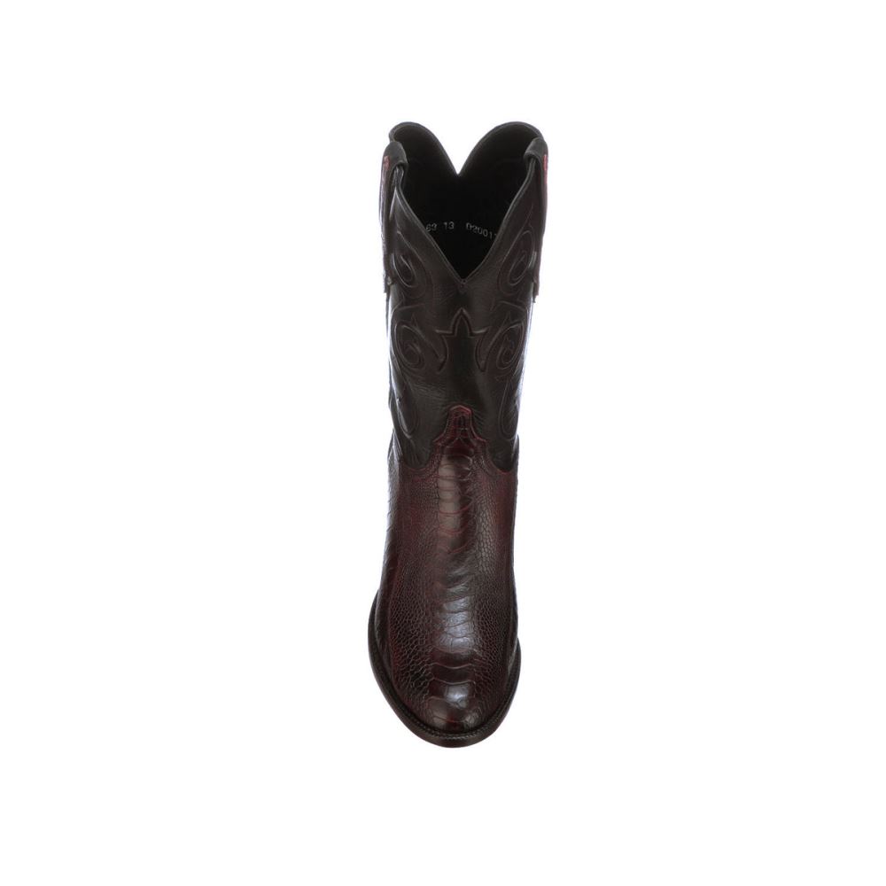 Lucchese Red River - Black Cherry + Black