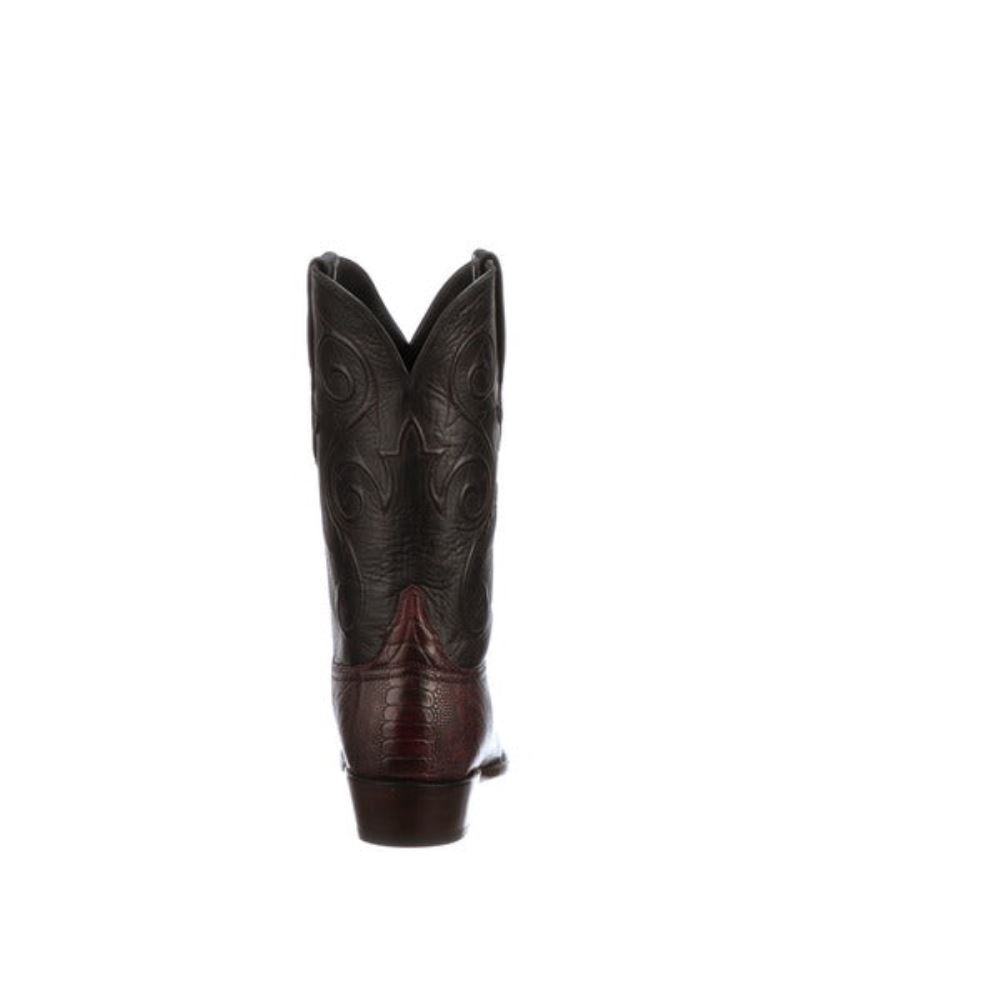 Lucchese Red River - Black Cherry + Black