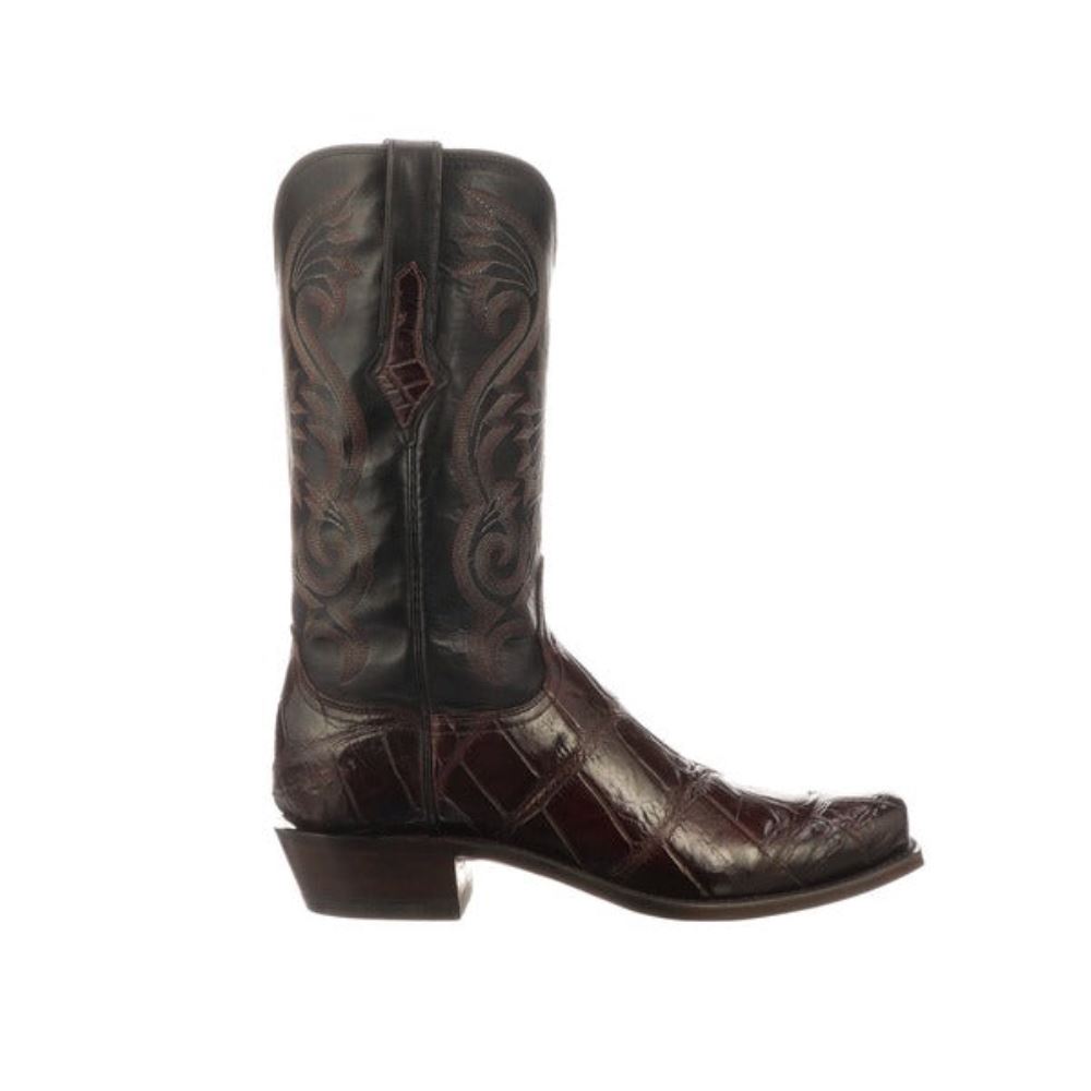 Lucchese Rio - Black Cherry + Black