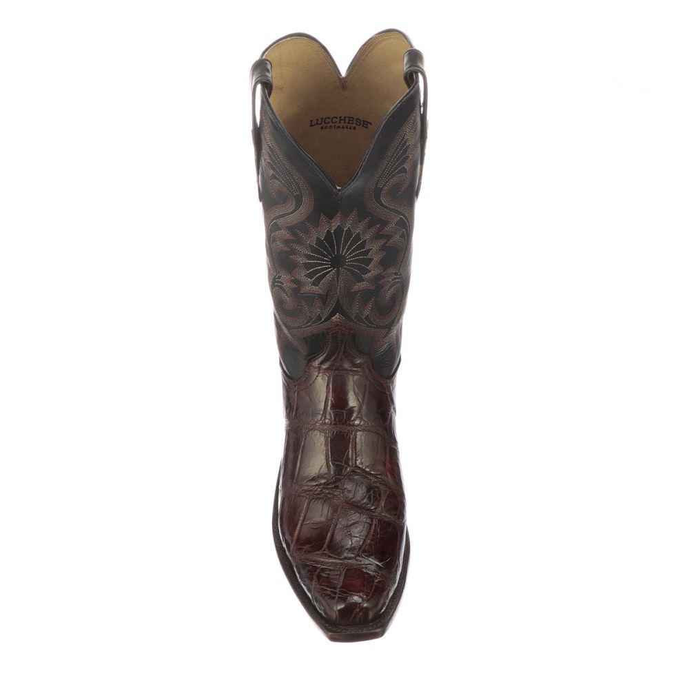 Lucchese Rio - Black Cherry + Black [KOuFMF5h] - $99.50 : Lucchese ...