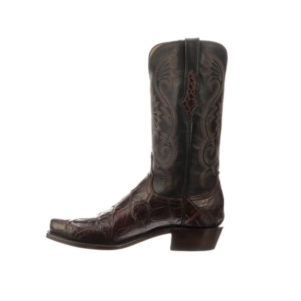 Lucchese Rio - Black Cherry + Black