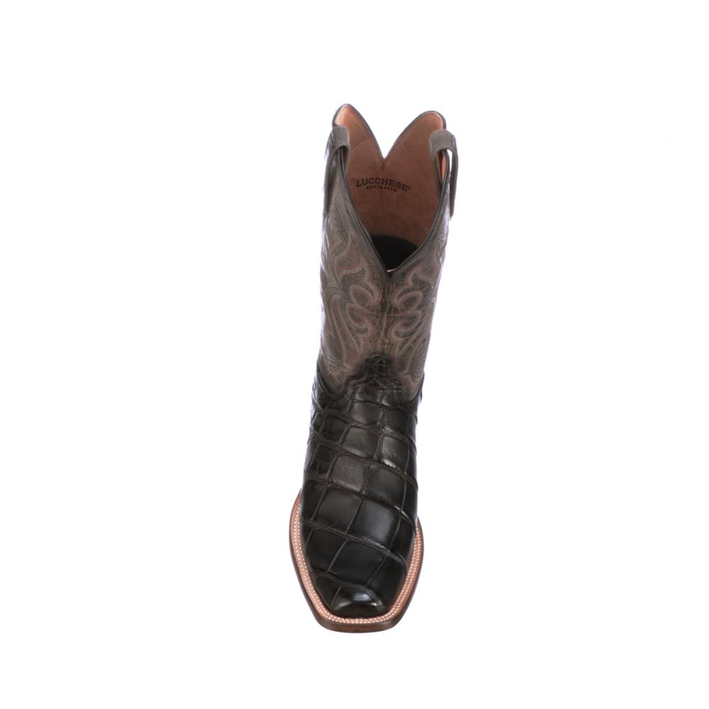 Lucchese Roy - Black + Anthracite Grey