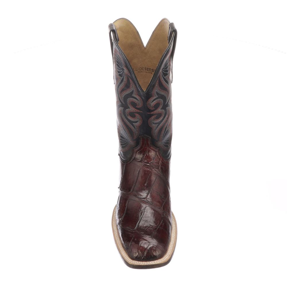 Lucchese Roy - Black Cherry + Black