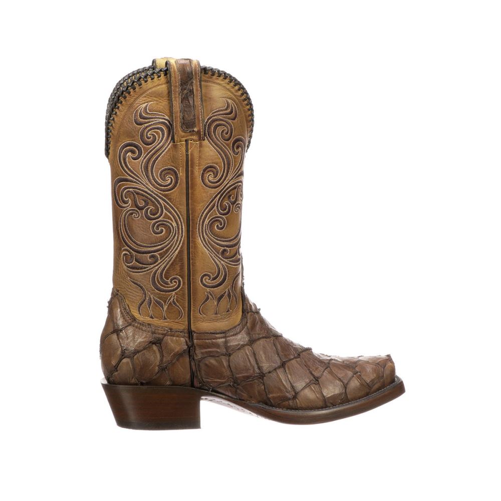 Lucchese Beau - Chocolate + Antique Saddle