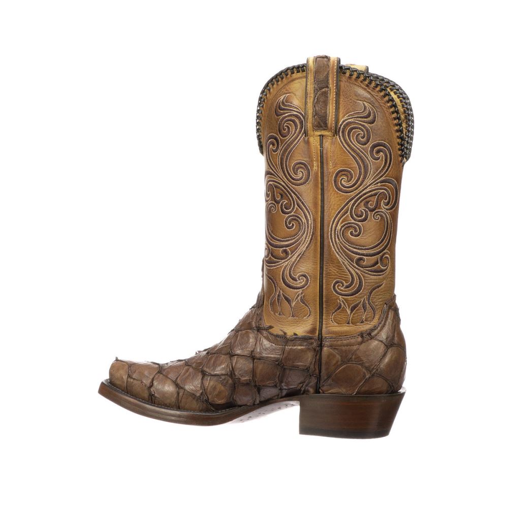 Lucchese Beau - Chocolate + Antique Saddle