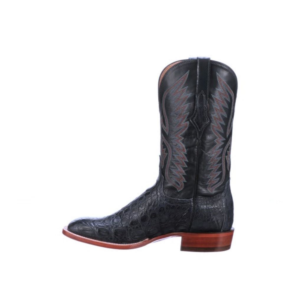 Lucchese Bryan Exotic - Denim + Sangria