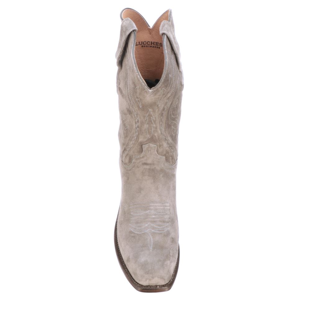 Lucchese Jessie Suede - Steel Grey