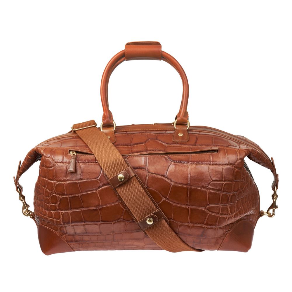 Lucchese Giant Gator Duffel –Small - Cognac