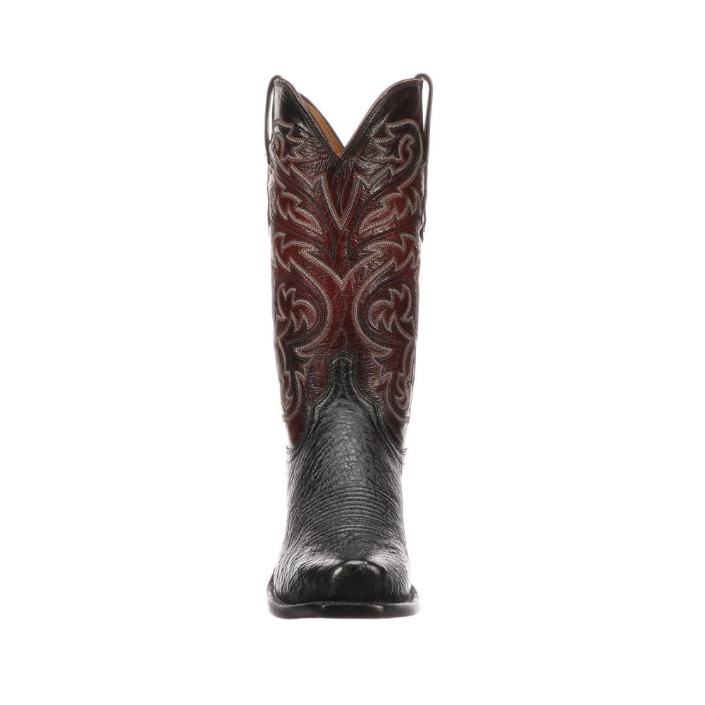 Lucchese Nathan - Black + Black Cherry