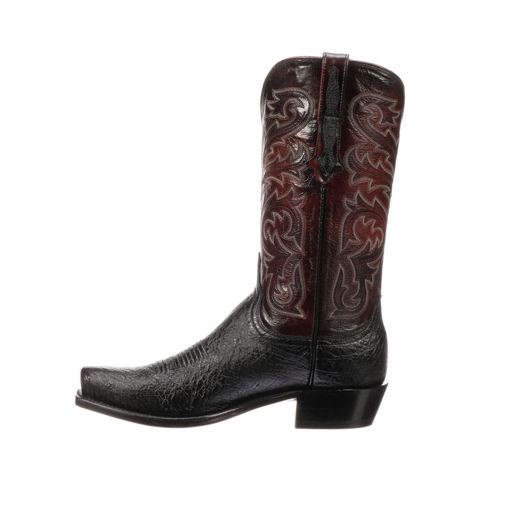 Lucchese Nathan - Black + Black Cherry