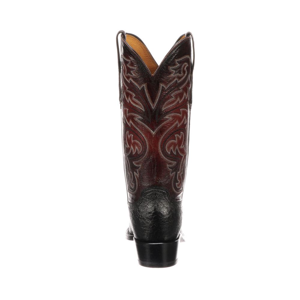 Lucchese Nathan - Black + Black Cherry