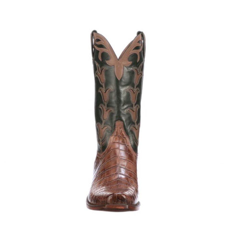 Lucchese Tulip Exotic - Mink + Green