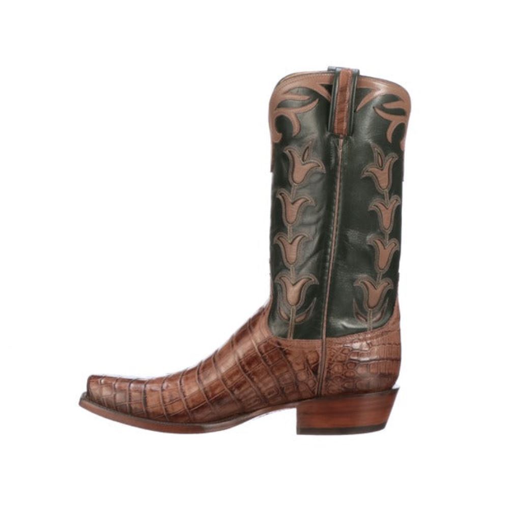 Lucchese Tulip Exotic - Mink + Green