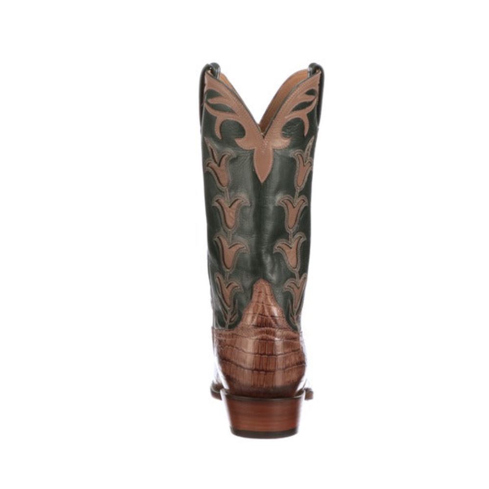 Lucchese Tulip Exotic - Mink + Green