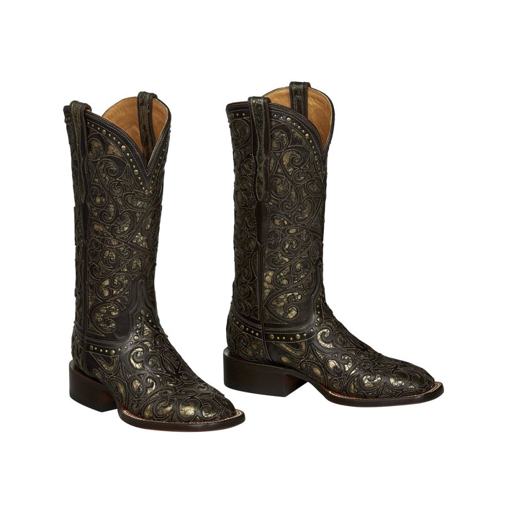 Lucchese Sierra - Dark Chocolate + Bronze