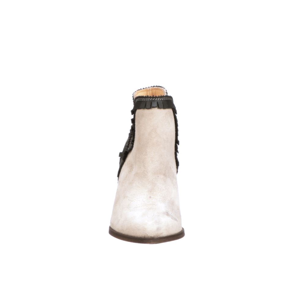 Lucchese Alma Suede - Bone