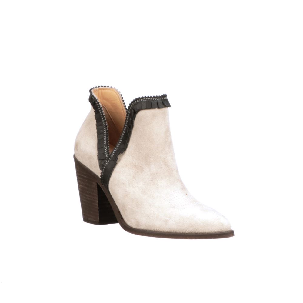 Lucchese Alma Suede - Bone