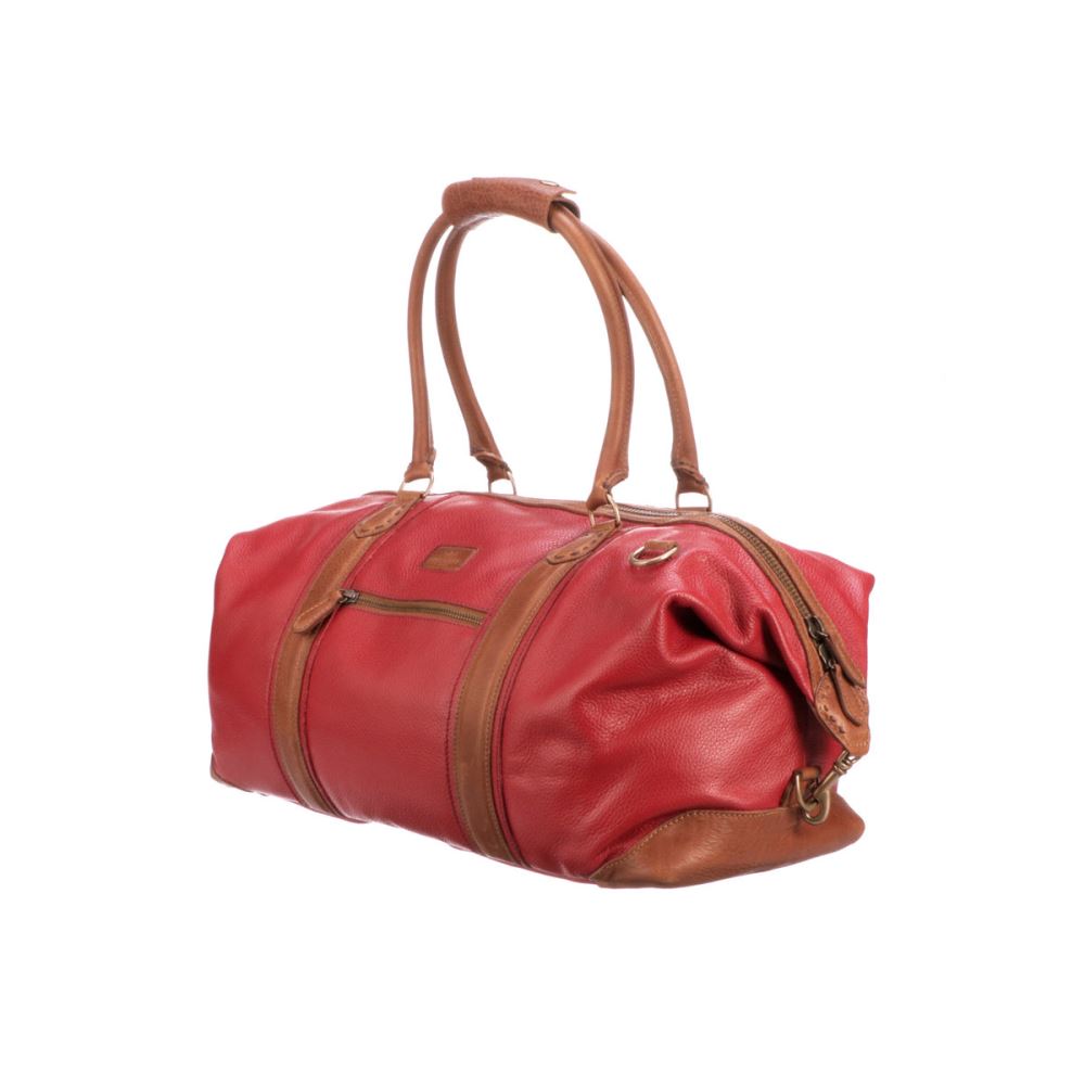 Lucchese Frances Overnight Duffel - Red