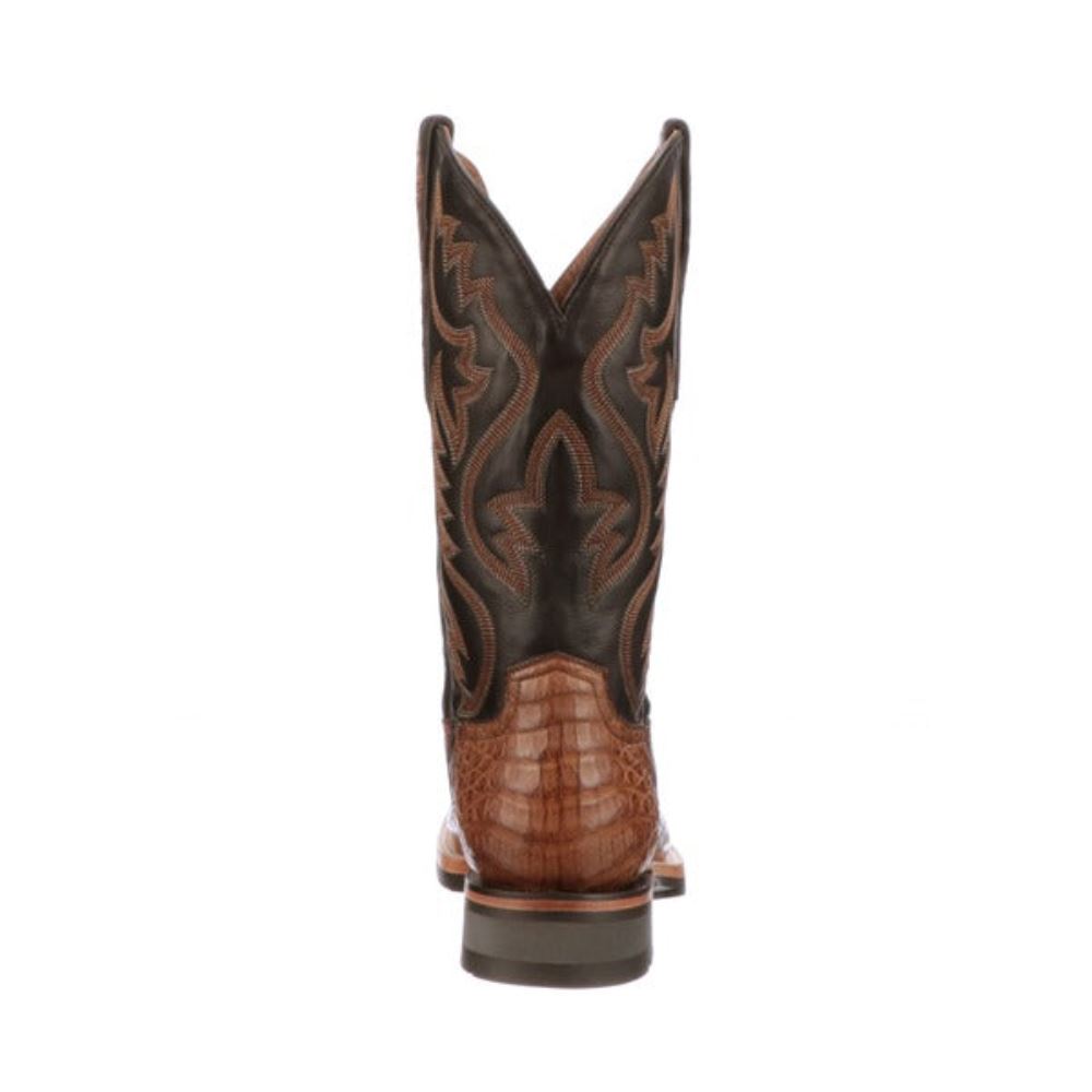 Lucchese Rowdy Caiman - Saddle + Brown