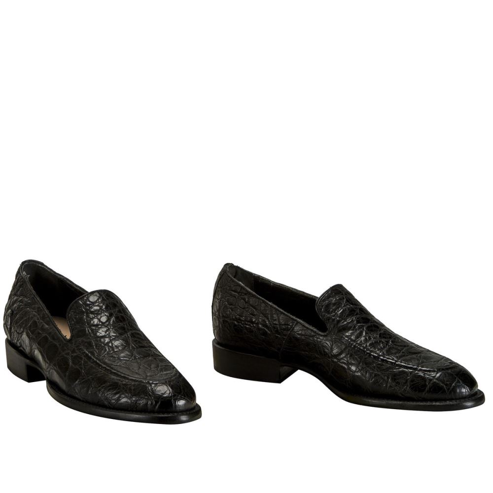 Lucchese Regis - Black + Giant Gator