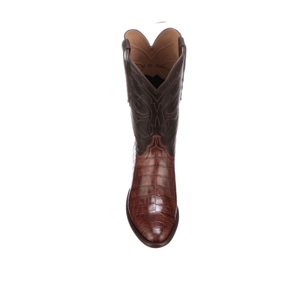 Lucchese Cruz - Dark Brown + Black