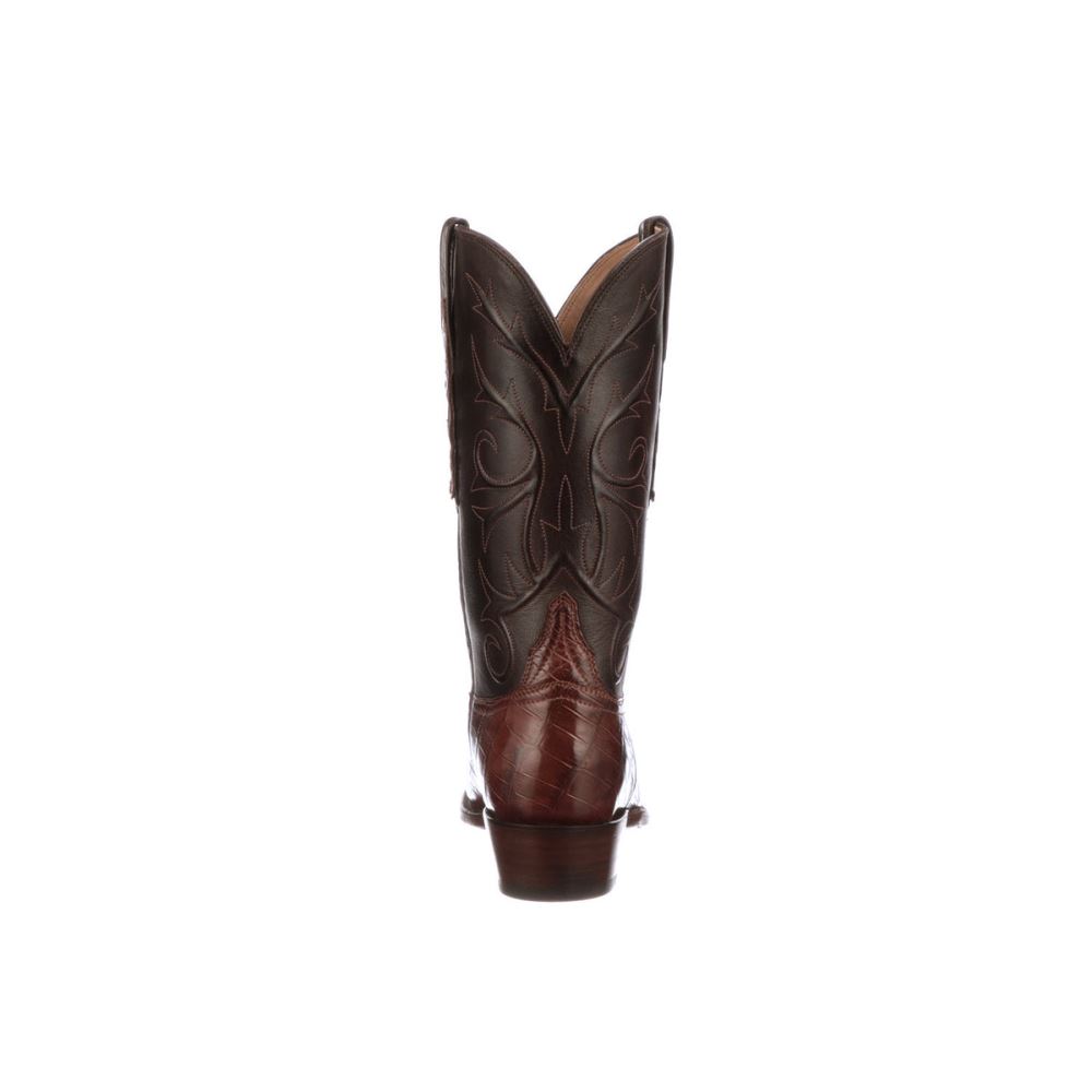 Lucchese Cruz - Dark Brown + Black