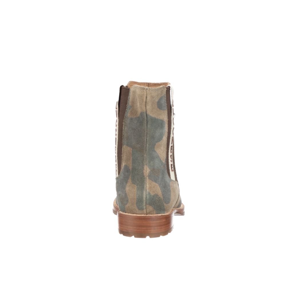 Lucchese Suede Garden Boot - Camo