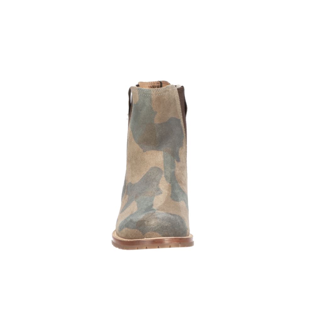 Lucchese Suede Garden Boot - Camo