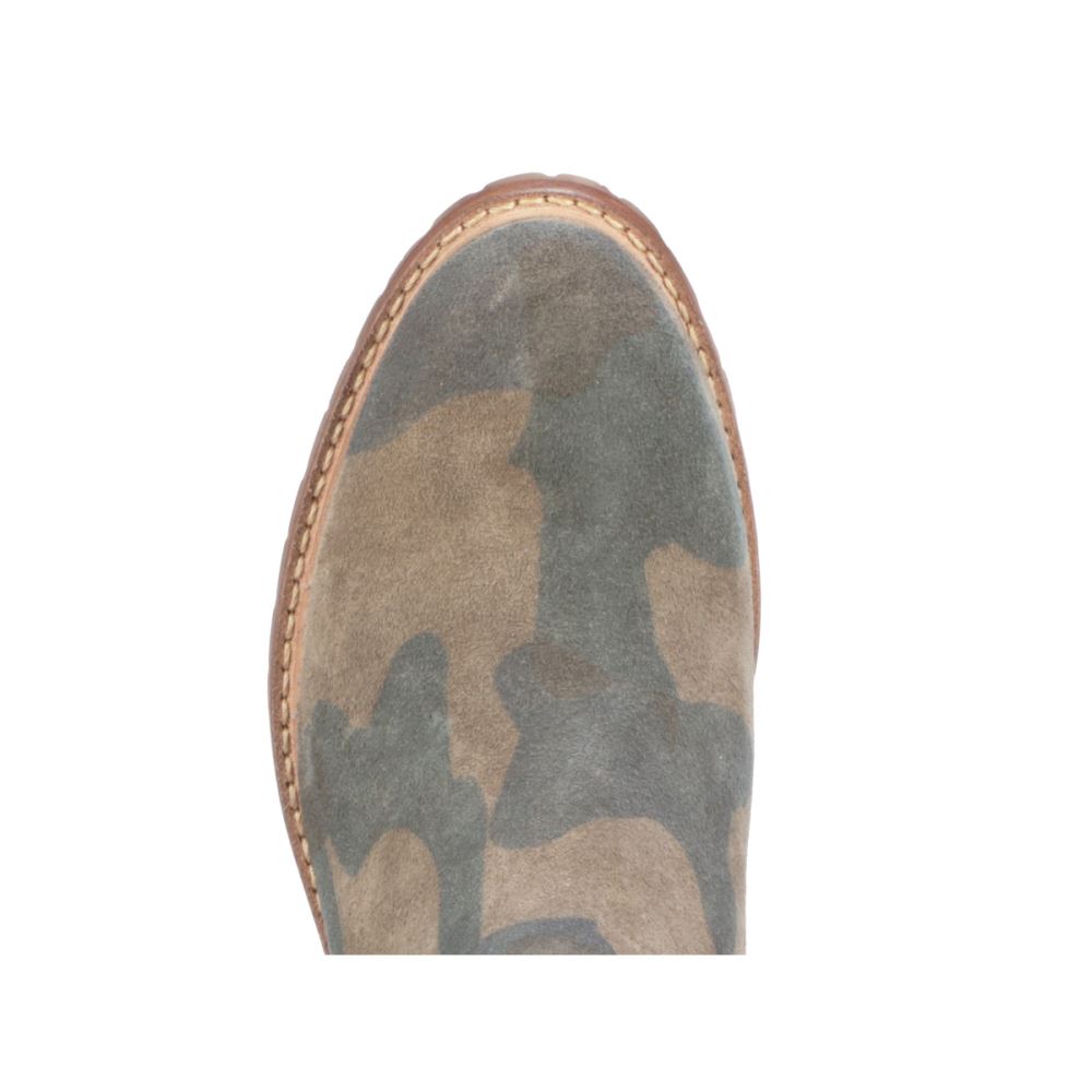 Lucchese Suede Garden Boot - Camo