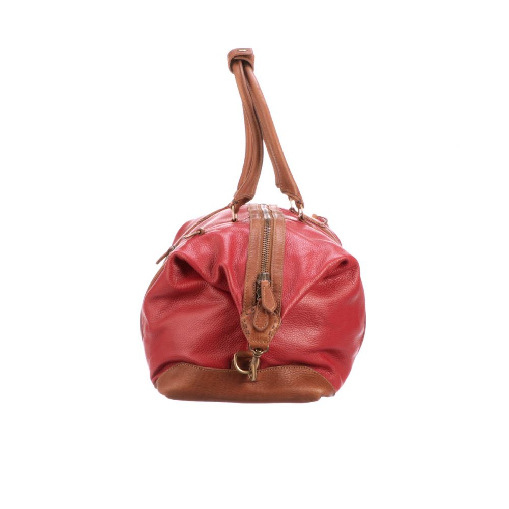 Lucchese Frances Overnight Duffel - Red