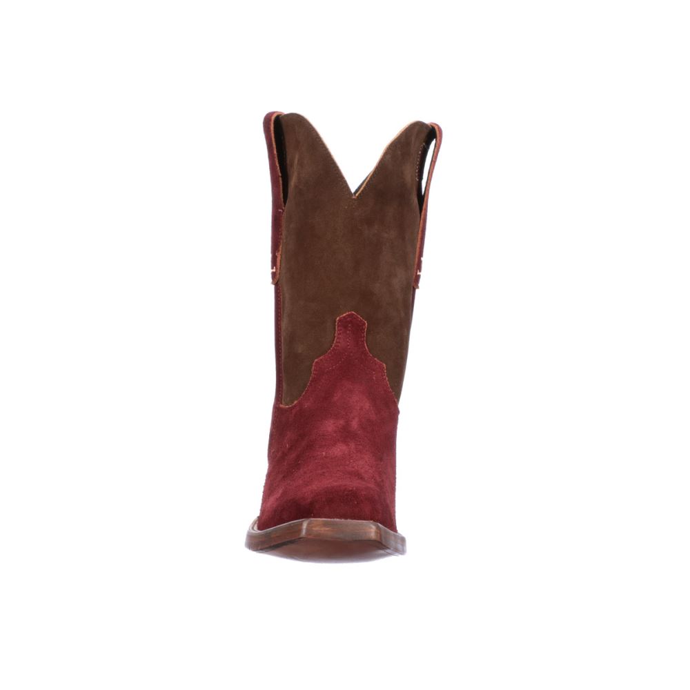 Lucchese Stead - Red + Chocolate