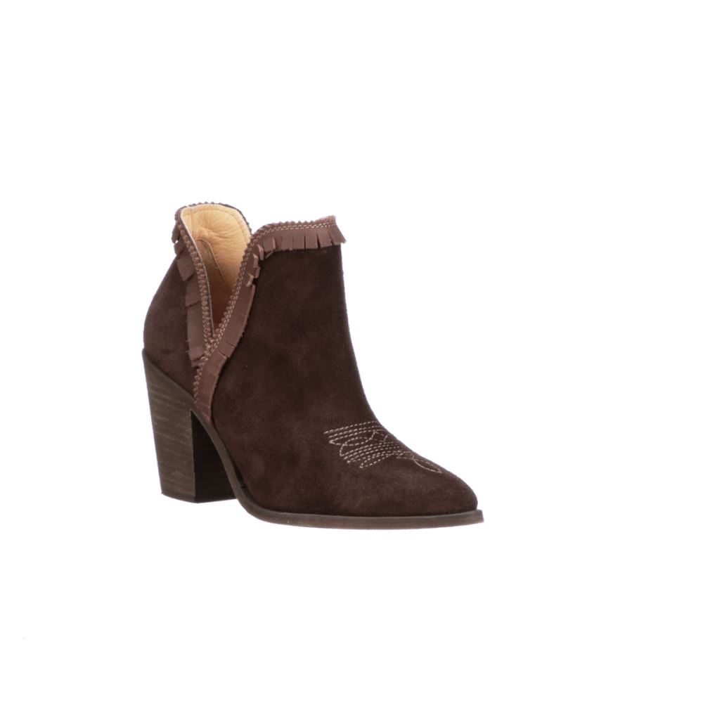 Lucchese Alma Suede - Chocolate