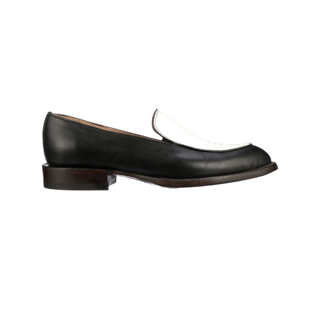 Lucchese Half Moon Loafer - Black