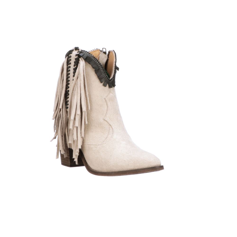 Lucchese Sofia Fringe - Bone