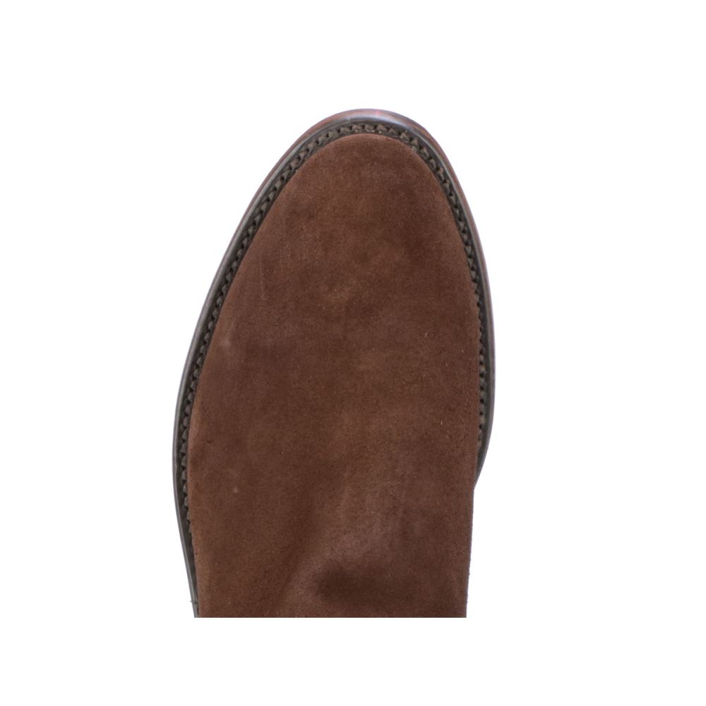 Lucchese Sunset Suede - Chocolate