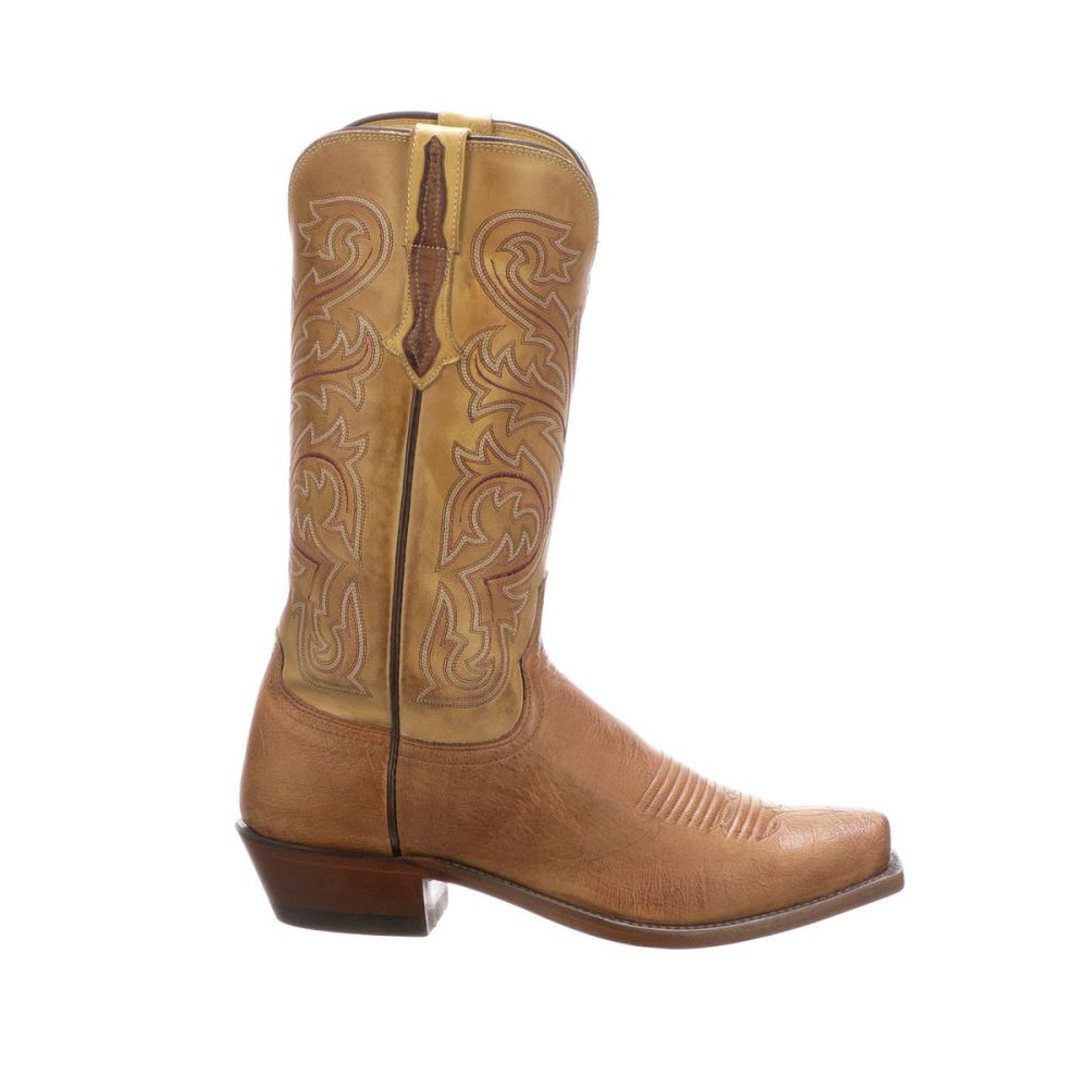 Lucchese Nathan - Barnwood + Antique Saddle