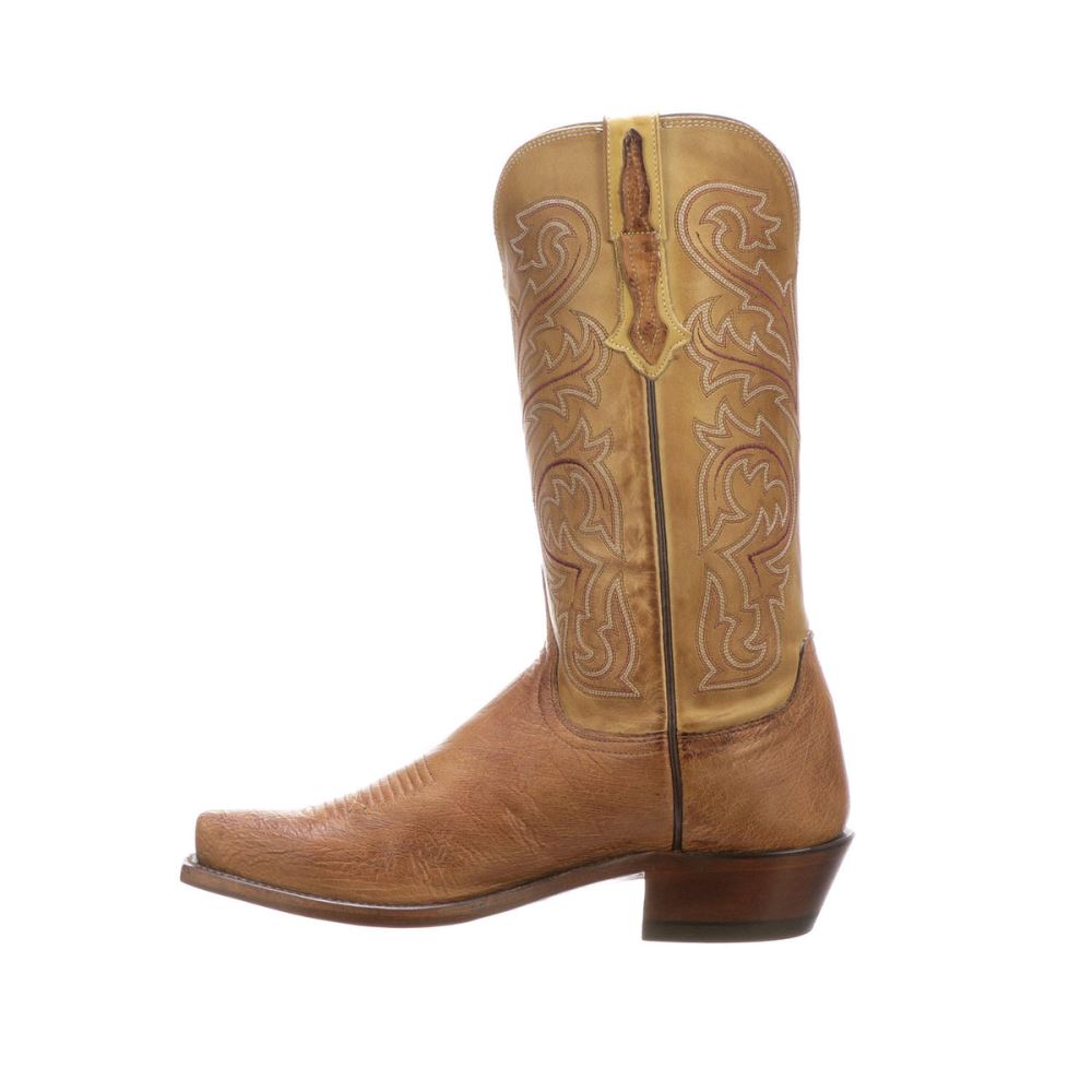 Lucchese Nathan - Barnwood + Antique Saddle