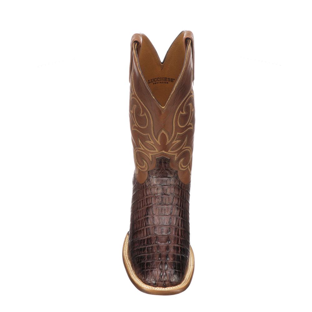 Lucchese Haan - Barrel Brown + Chocolate