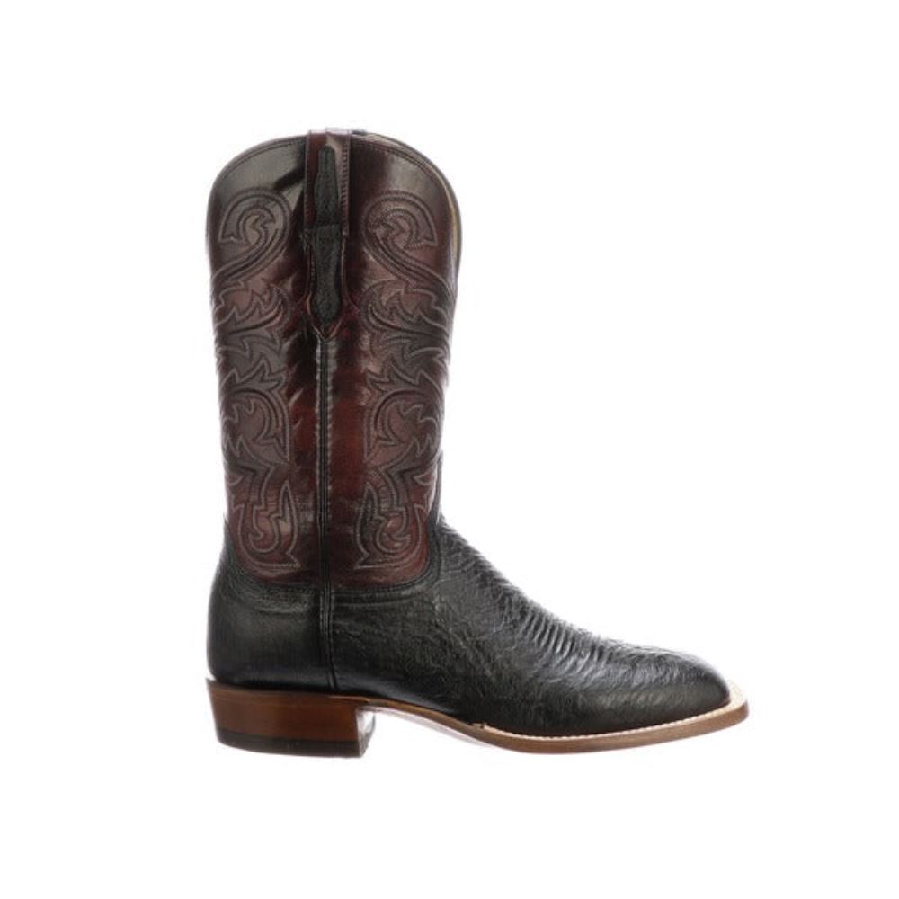 Lucchese Lance - Black + Black Cherry