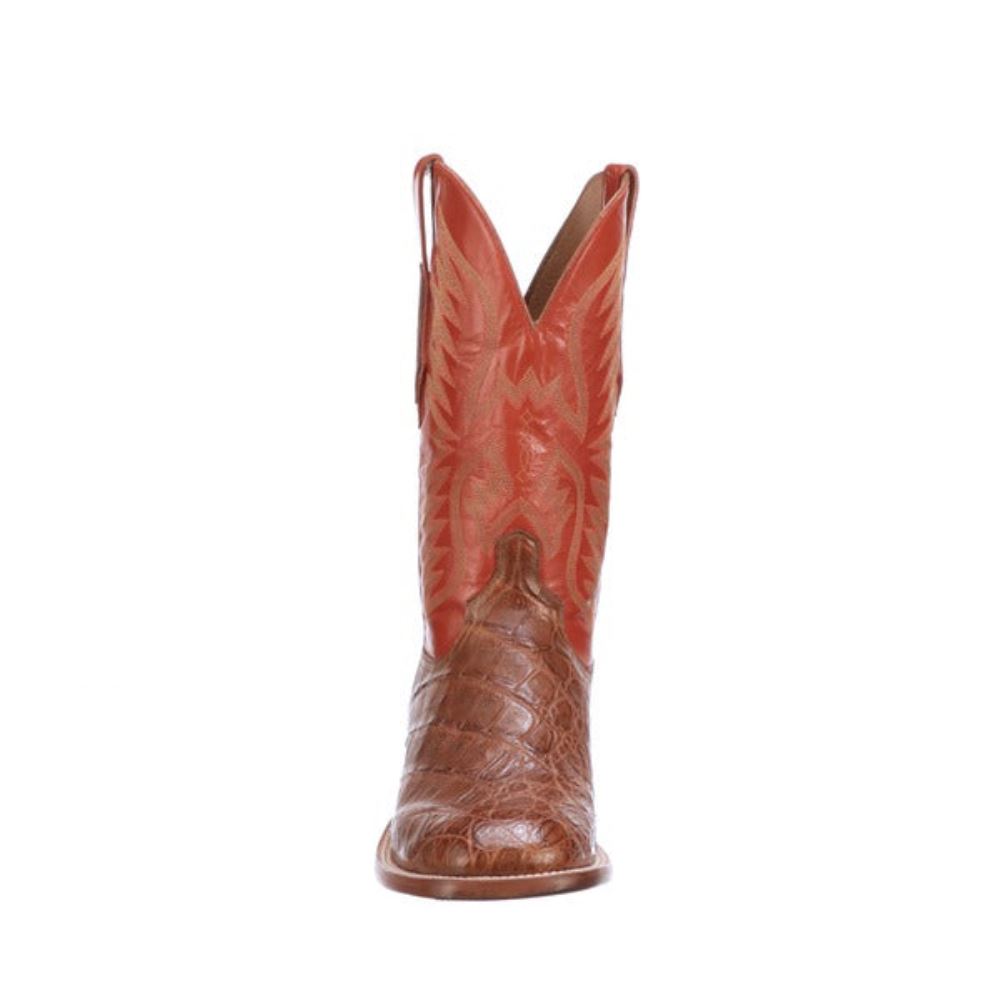 Lucchese Bryan Exotic - Cognac + Pekoe Orange