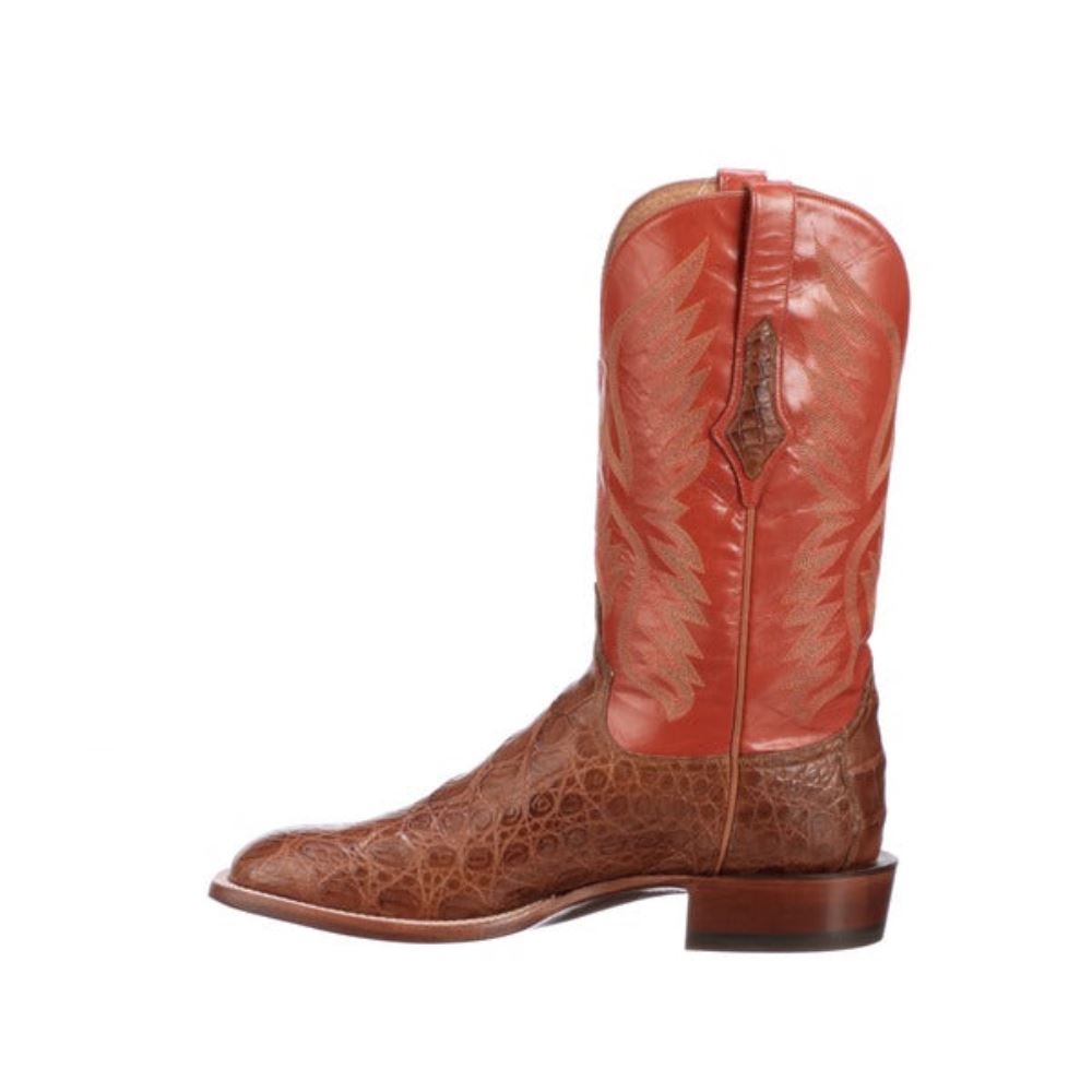 Lucchese Bryan Exotic - Cognac + Pekoe Orange