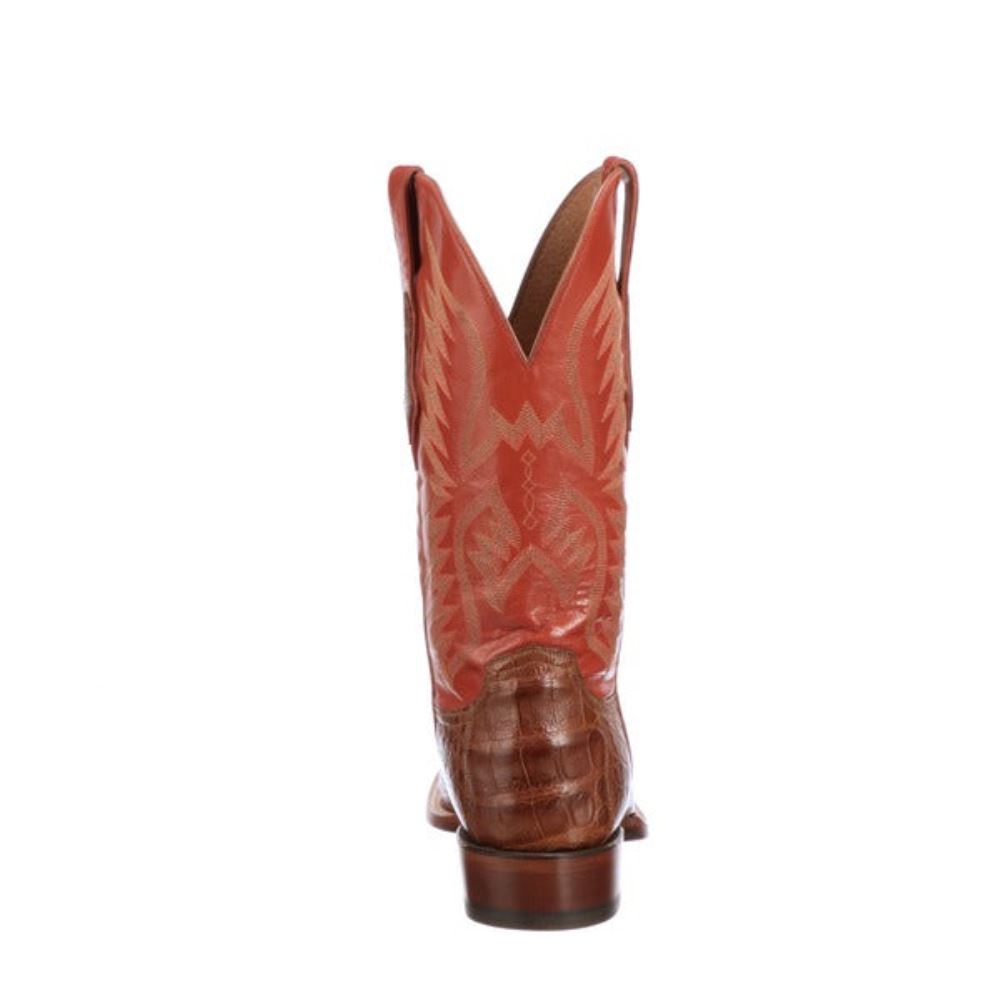 Lucchese Bryan Exotic - Cognac + Pekoe Orange