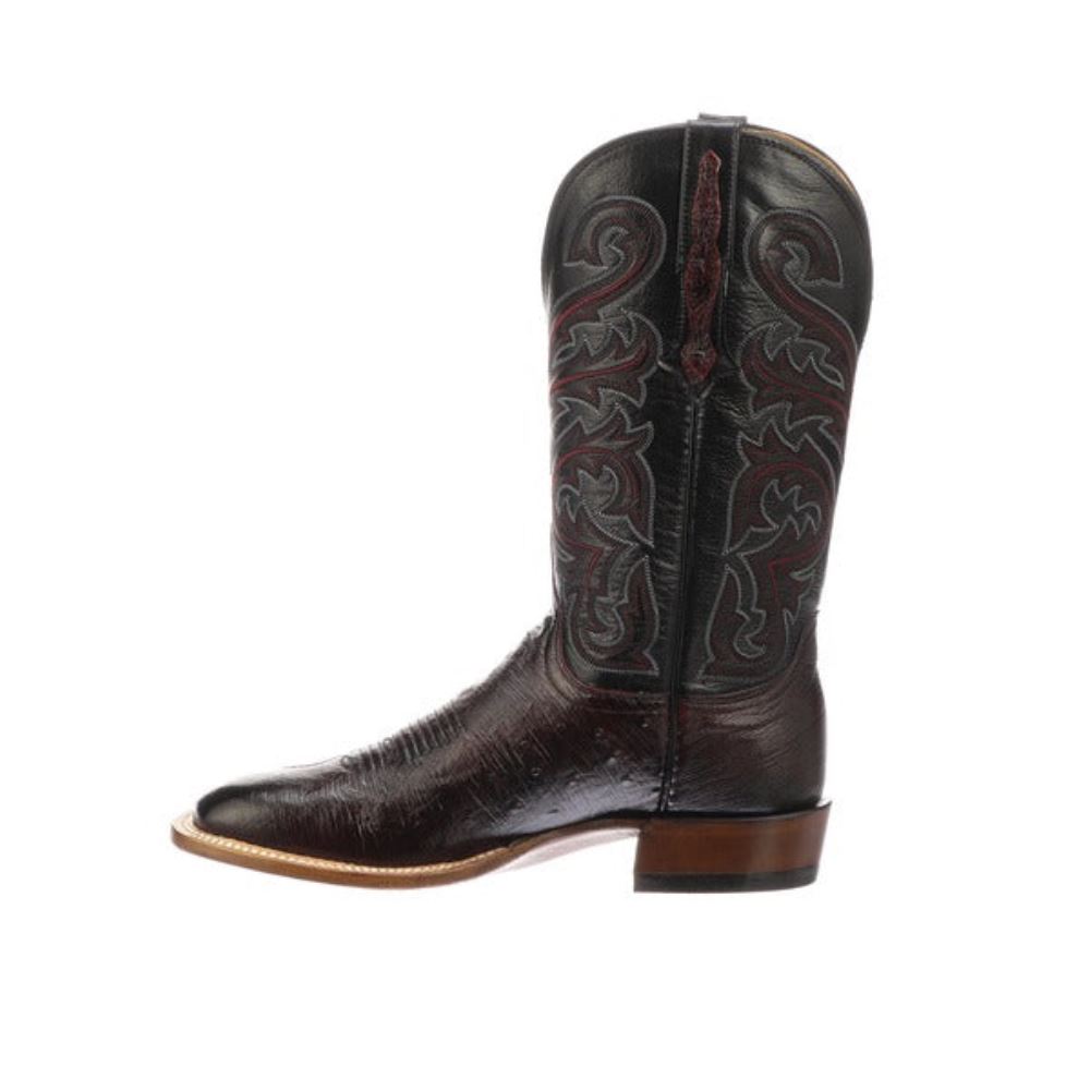 Lucchese Lance - Black Cherry + Black