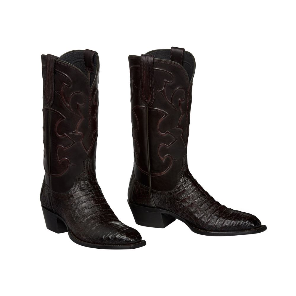 Lucchese Charles - Black Cherry + Cordovan