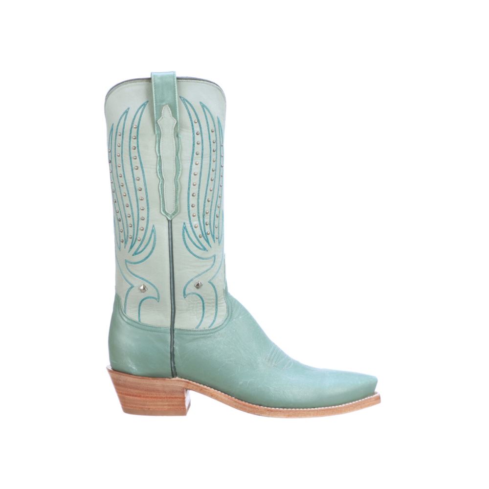 Lucchese Camilla Stud - Emerald Blue