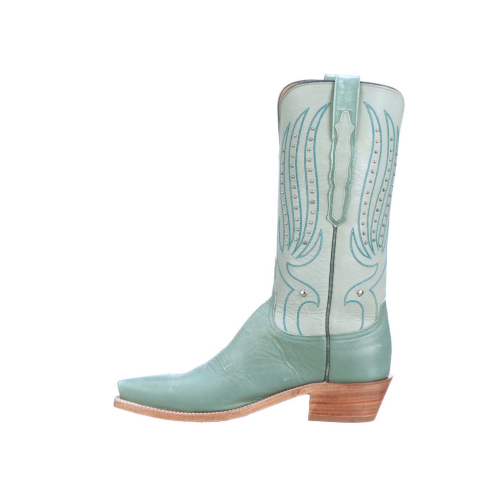 Lucchese Camilla Stud - Emerald Blue