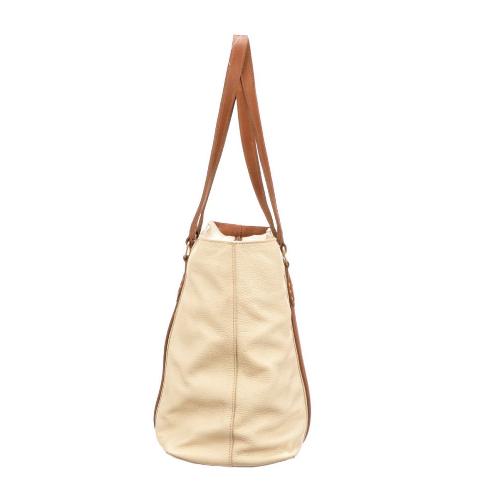 Lucchese Frances Carryall Tote - Bone