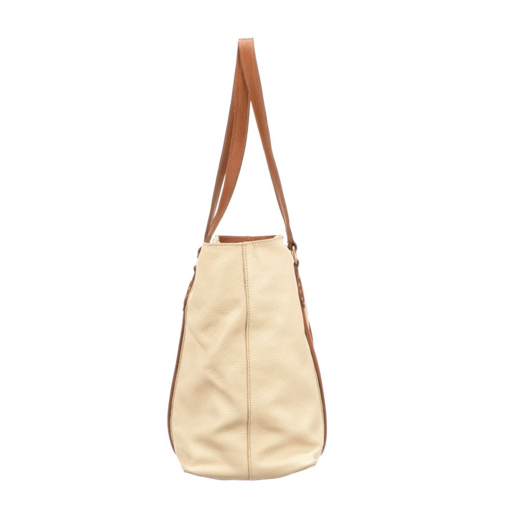 Lucchese Frances Carryall Tote - Bone