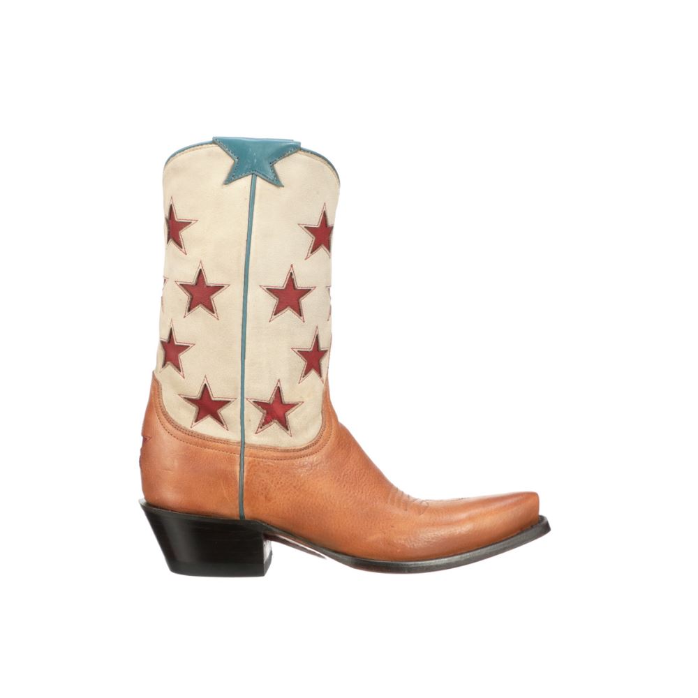 Lucchese Estrella II - Tan + Cream