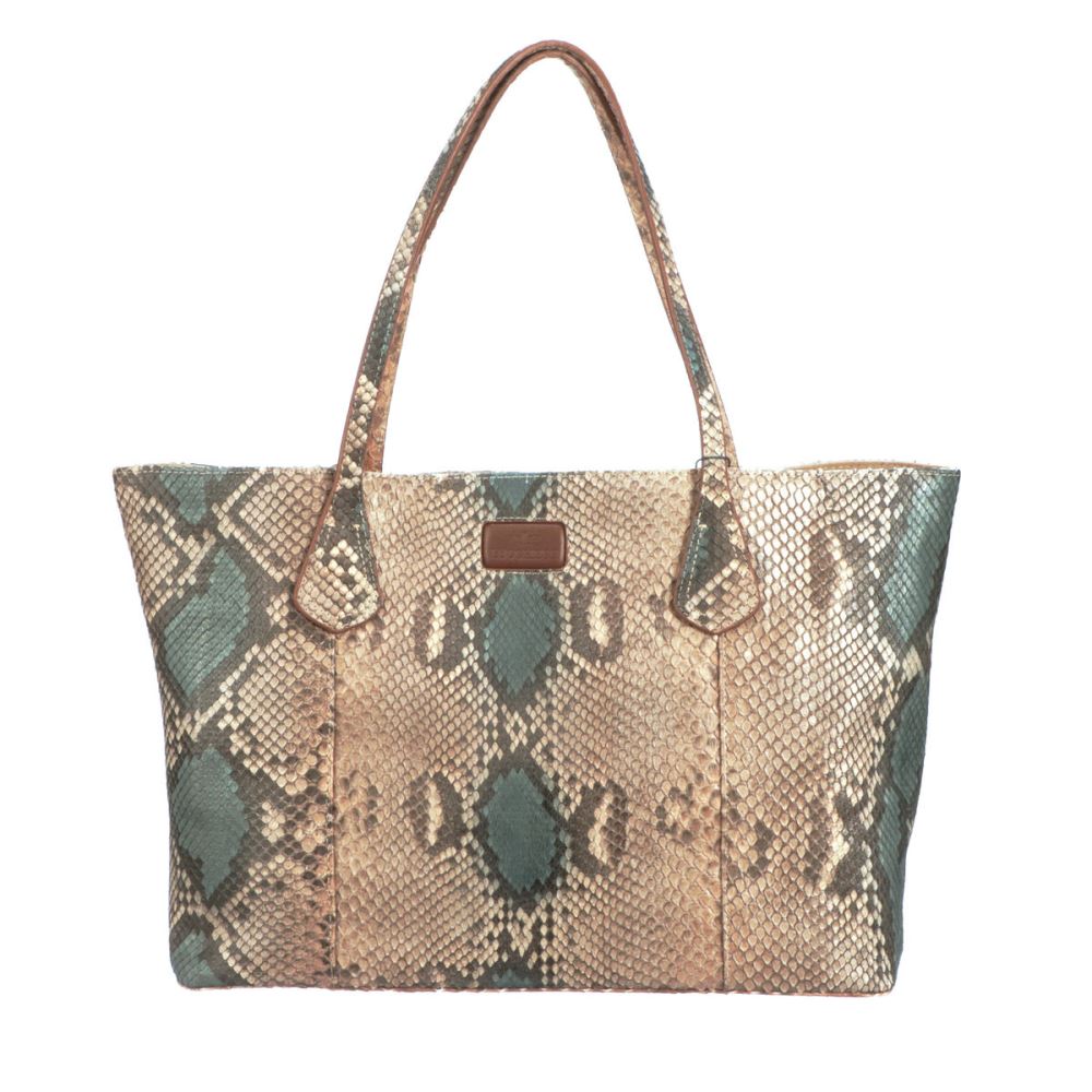 Lucchese Python Tote - Tan